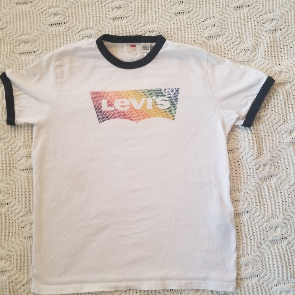 Women Levis rainbow shirt